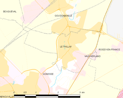 Map commune FR insee code 95612